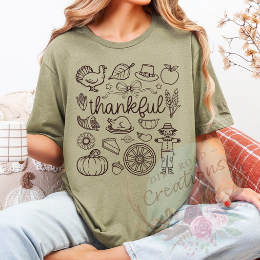 Thankful collage screen print Sweatshirt