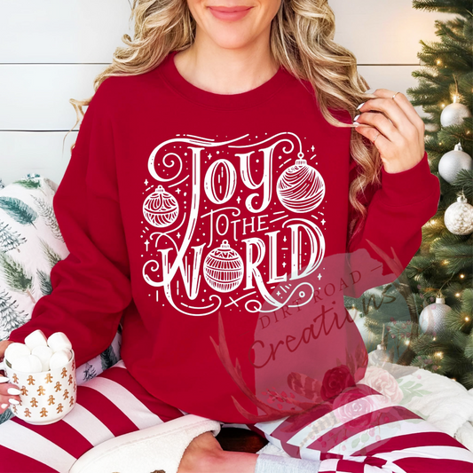 Joy to the world screen print Sweatshirt