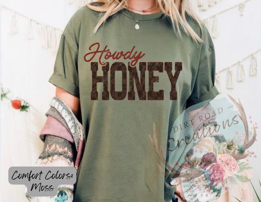 Howdy honey graphic tee