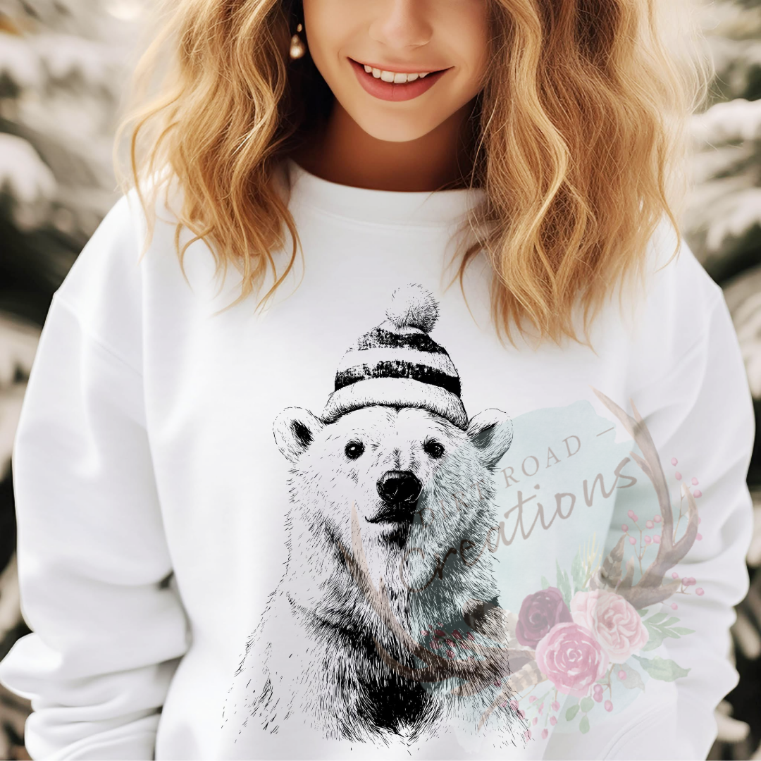 Polar Bear screen print tee