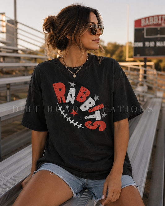Rabbits graphic tee (customize to your school)