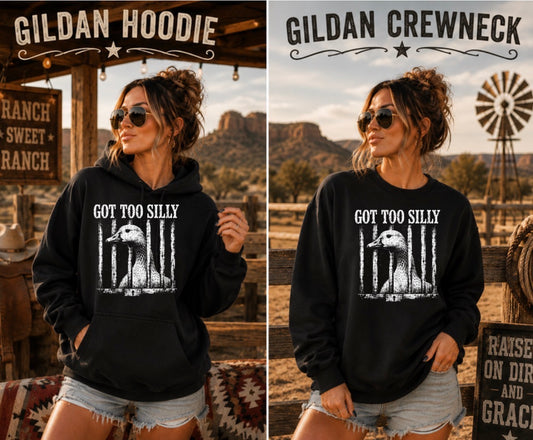 Got too silly halftone sweatshirt (dark color only)
