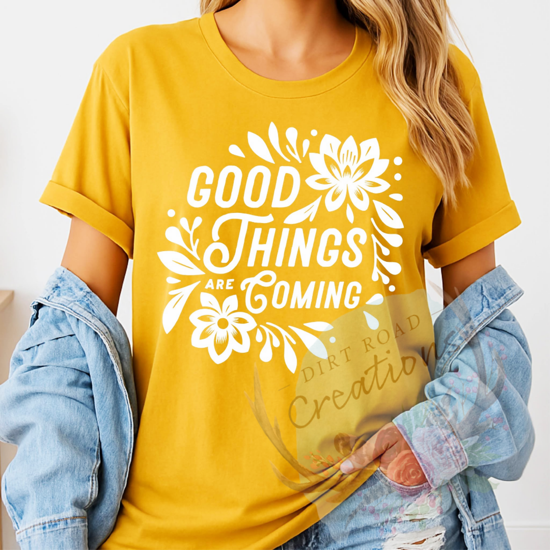 Good things coming screen print Sweatshirt