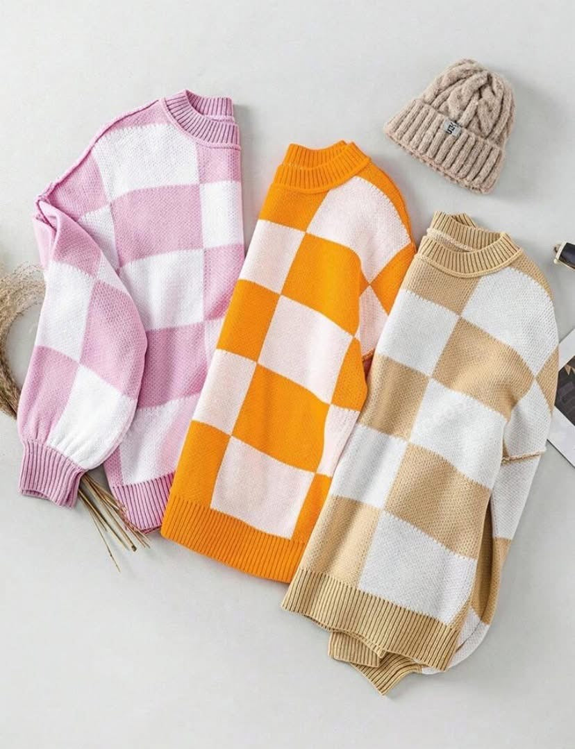 Preorder: Cozy Checker Sweater