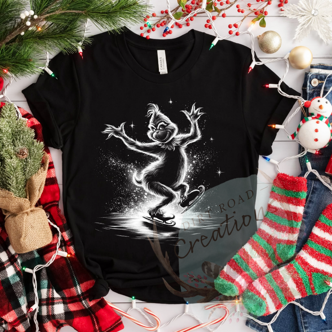 Dancing grinch screen print tee