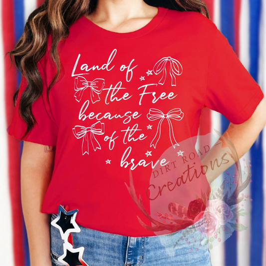 Land of the free tee