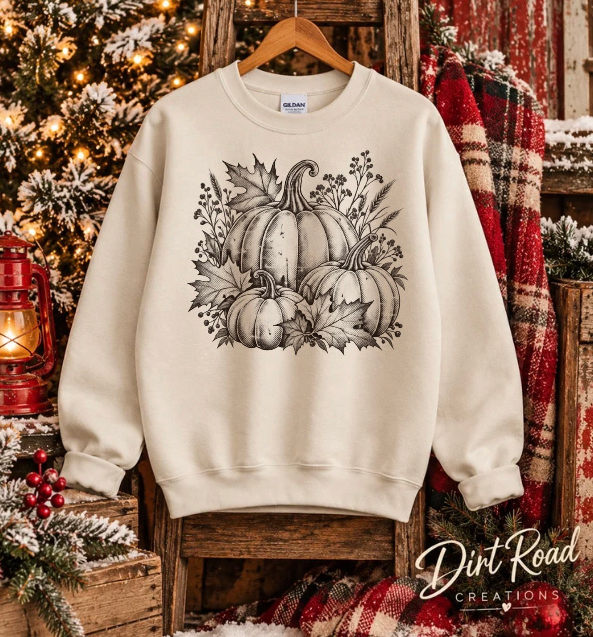 Halftone pumkin Sweatshirt