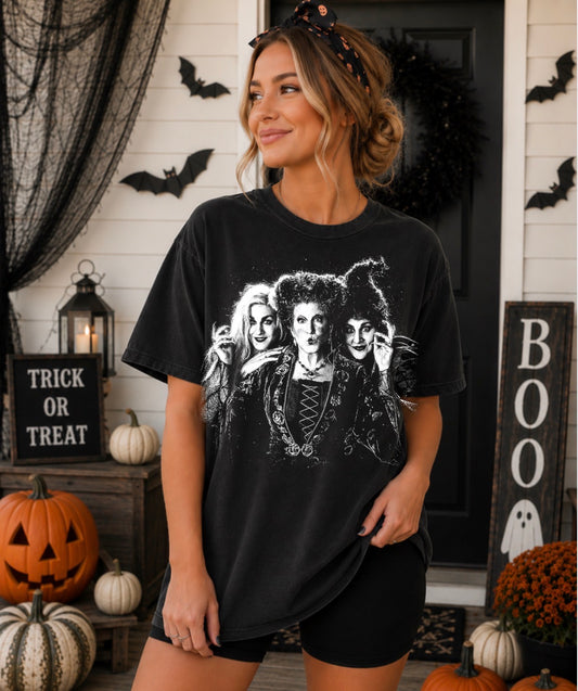 HC ladies halftone graphic tee (dark color tee only)