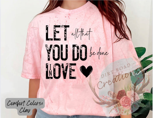 In love graphic tee