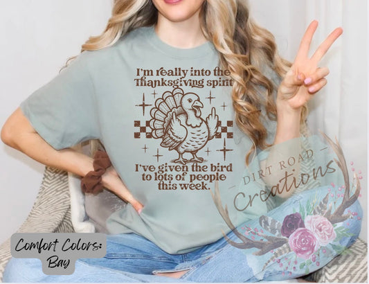 Thanksgiving spirit graphic tee