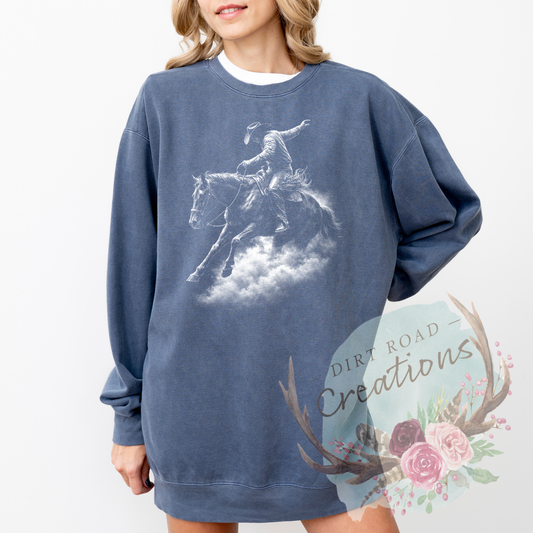 Half ton Bronc rider sweatshirt