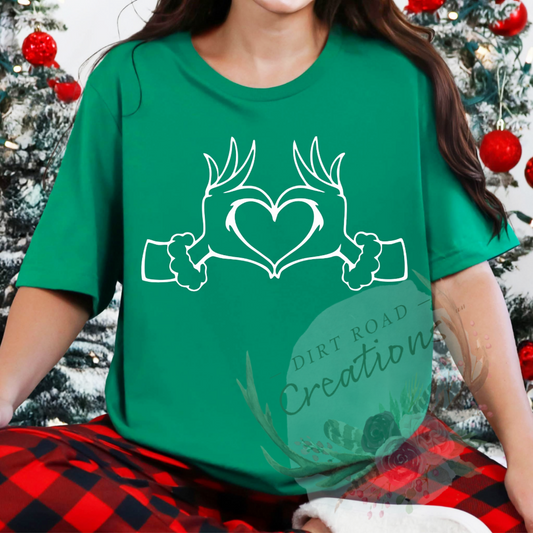 Hand heart screen print Sweatshirt