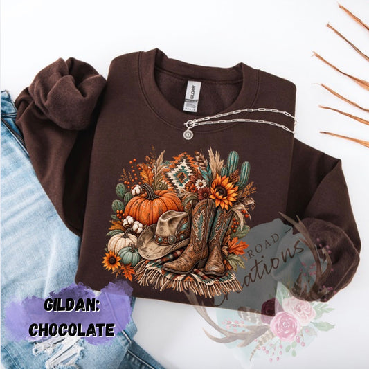 Western fall sweatshirt