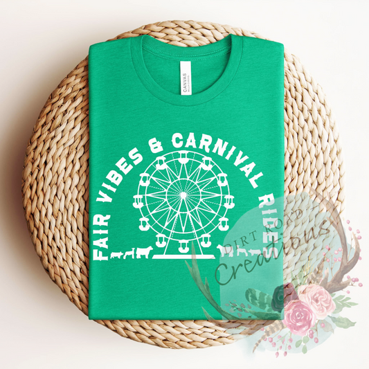 Fair Vibes screen print tee