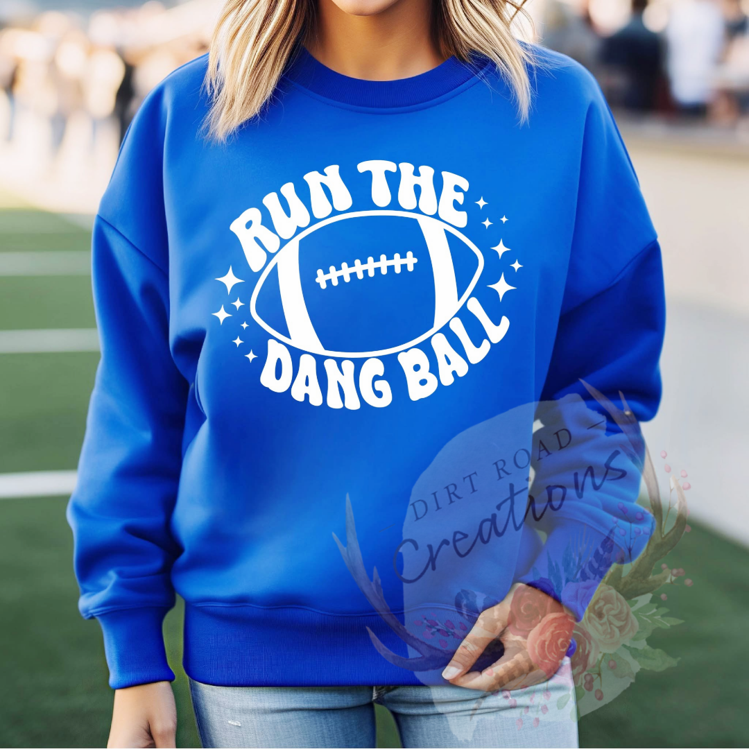 Run the dang ball screen print TEE