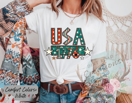 USA 1776 graphic tee