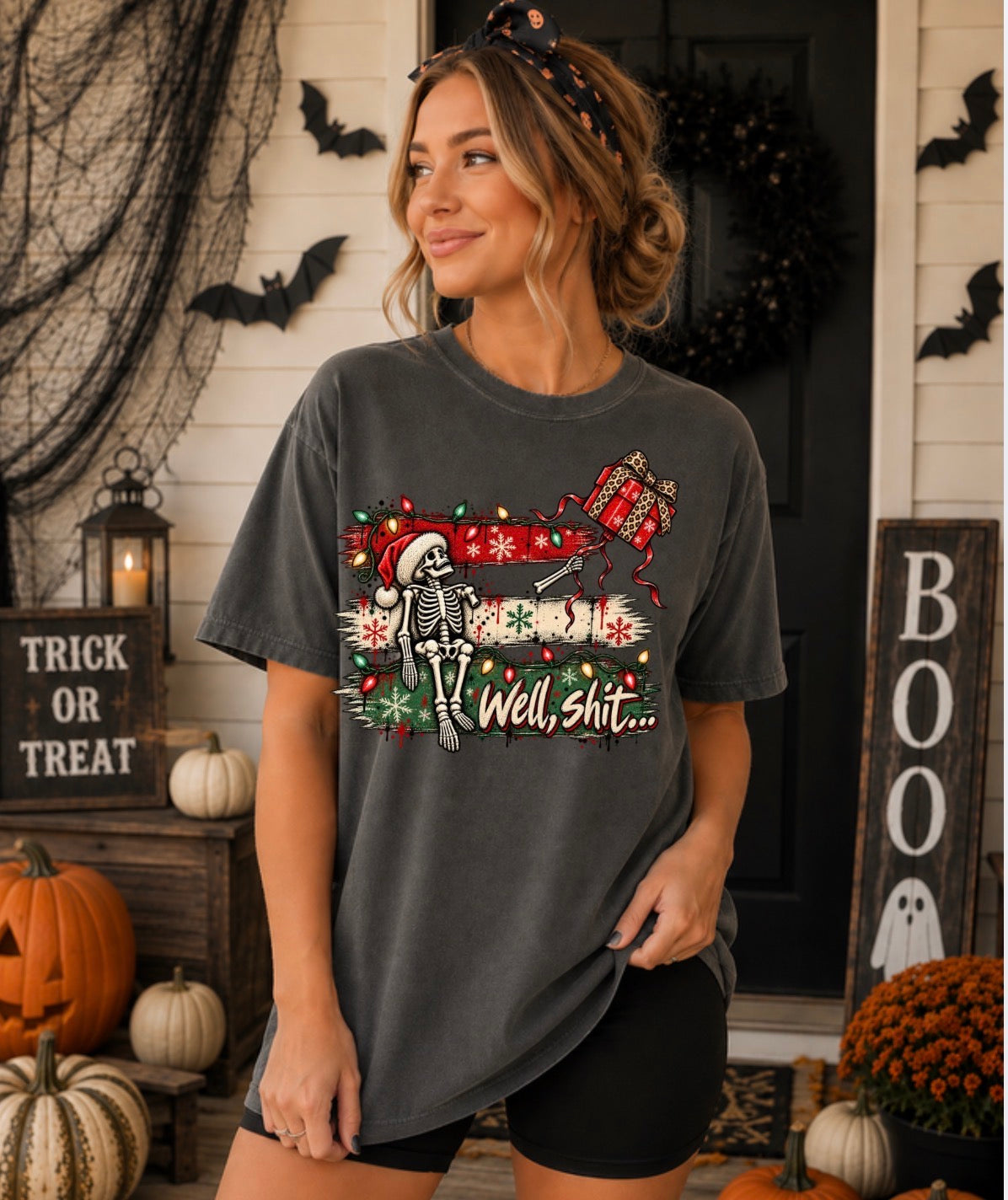 Christmas well shit graphic tee