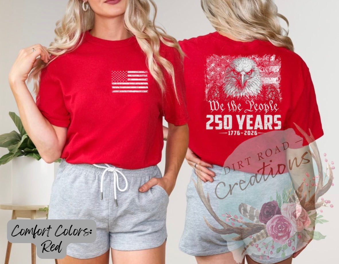 USA 250th eagle graphic tee
