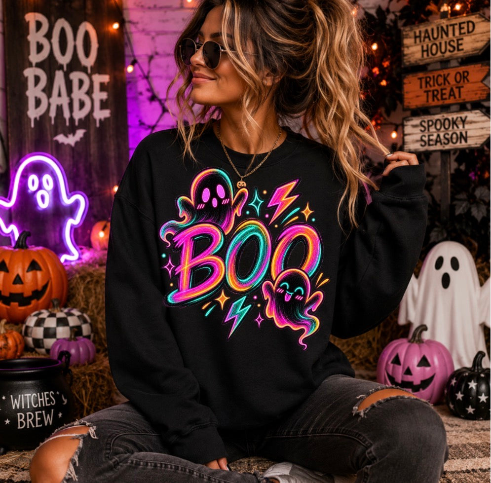 Neon Boo sweatshirt