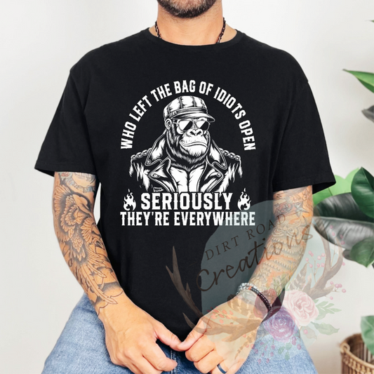 A bag of idiots screen print Sweatshirt