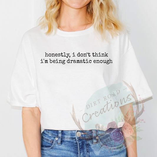 Dramatic screen print tee