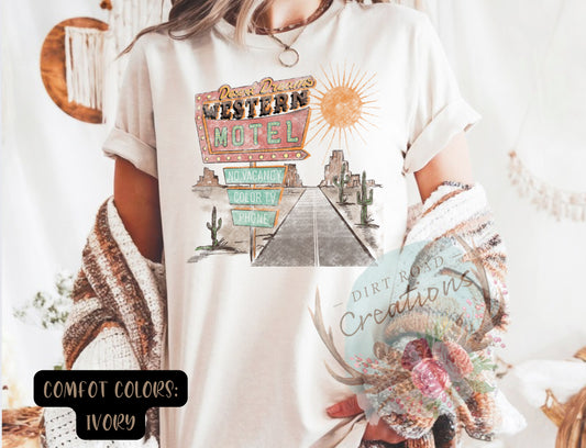Western Desert Motel graphic tee