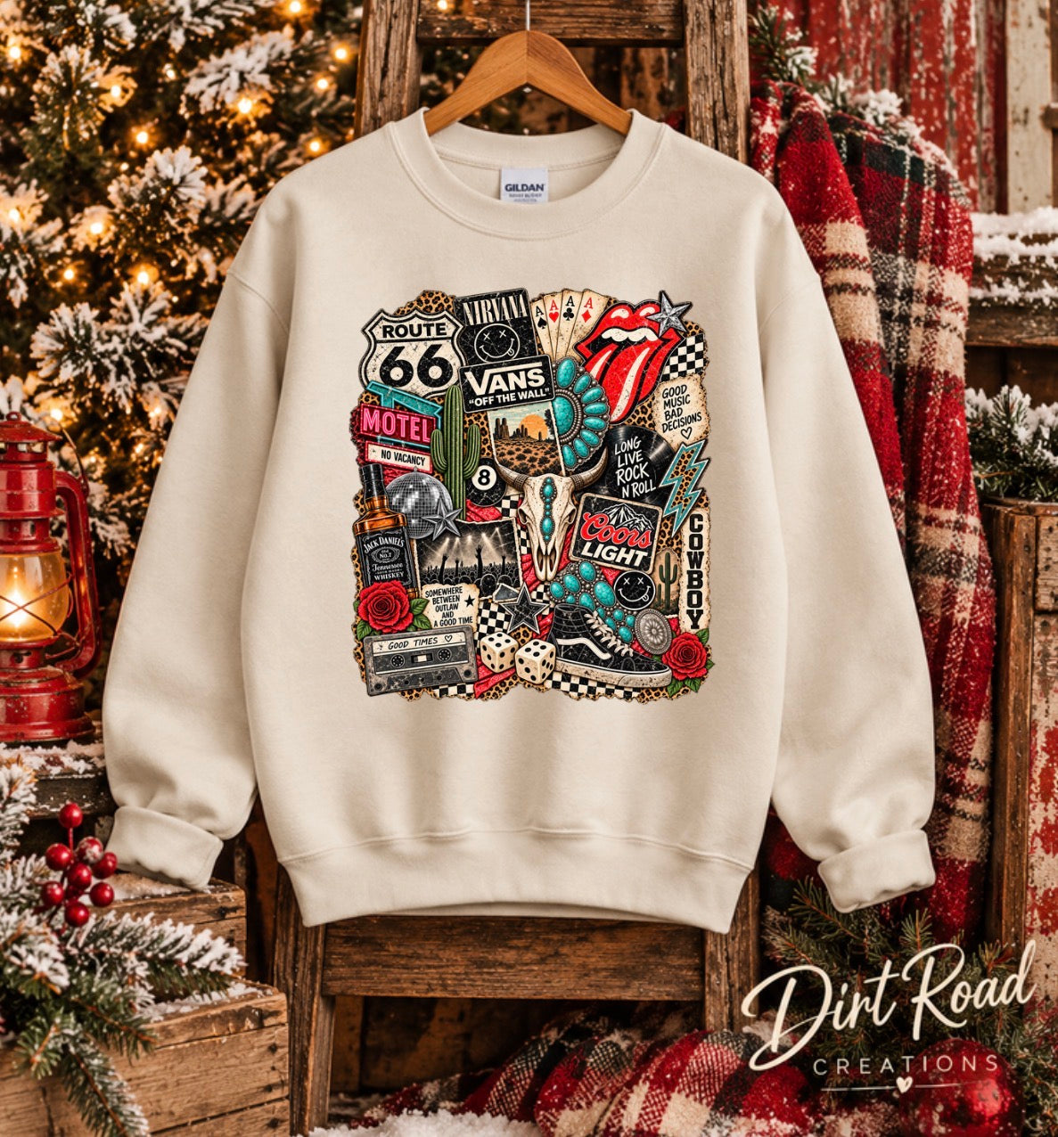 Western collage Sweatshirt