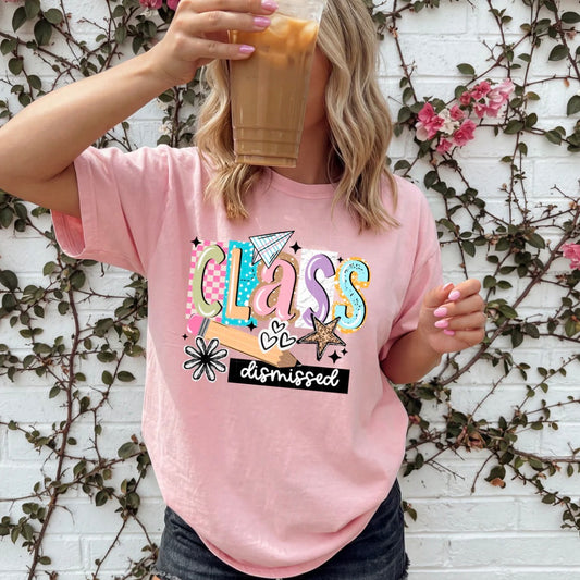 Class dismissed graphic tee