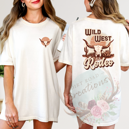 Wild West rodeo graphic tee