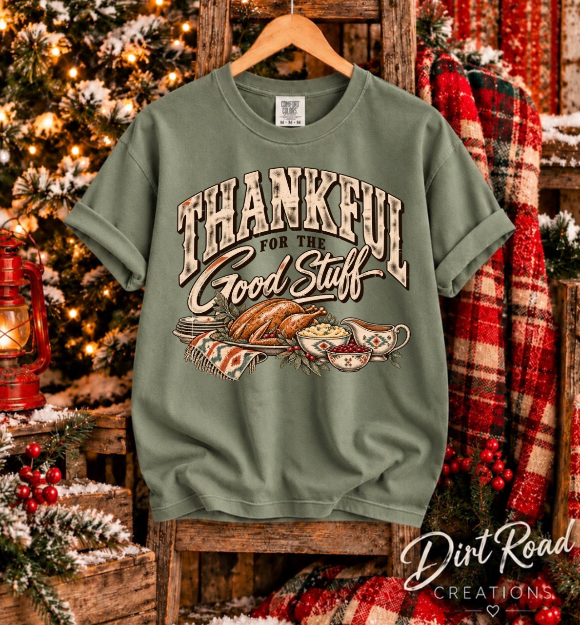 Thankful for the good stuff graphic tee