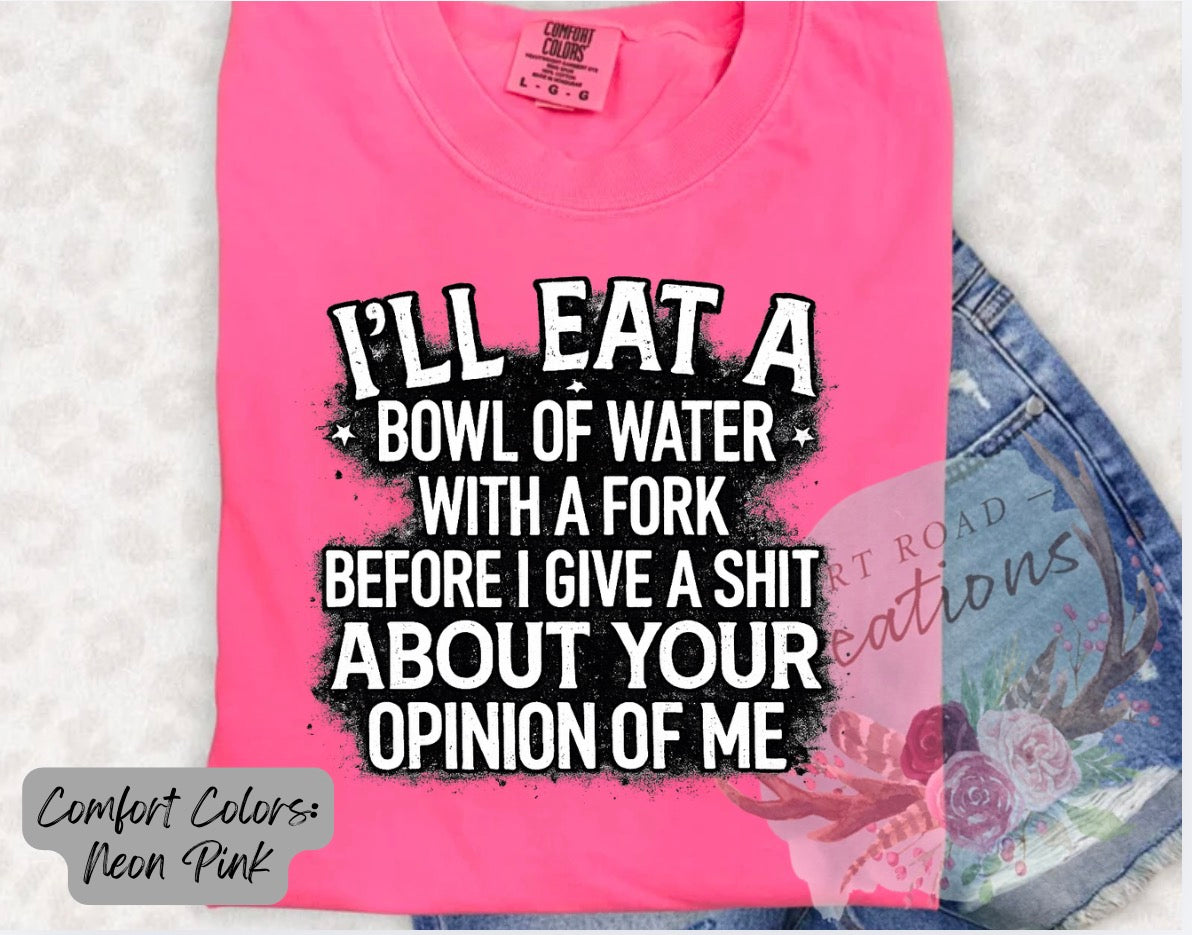 With a fork graphic tee