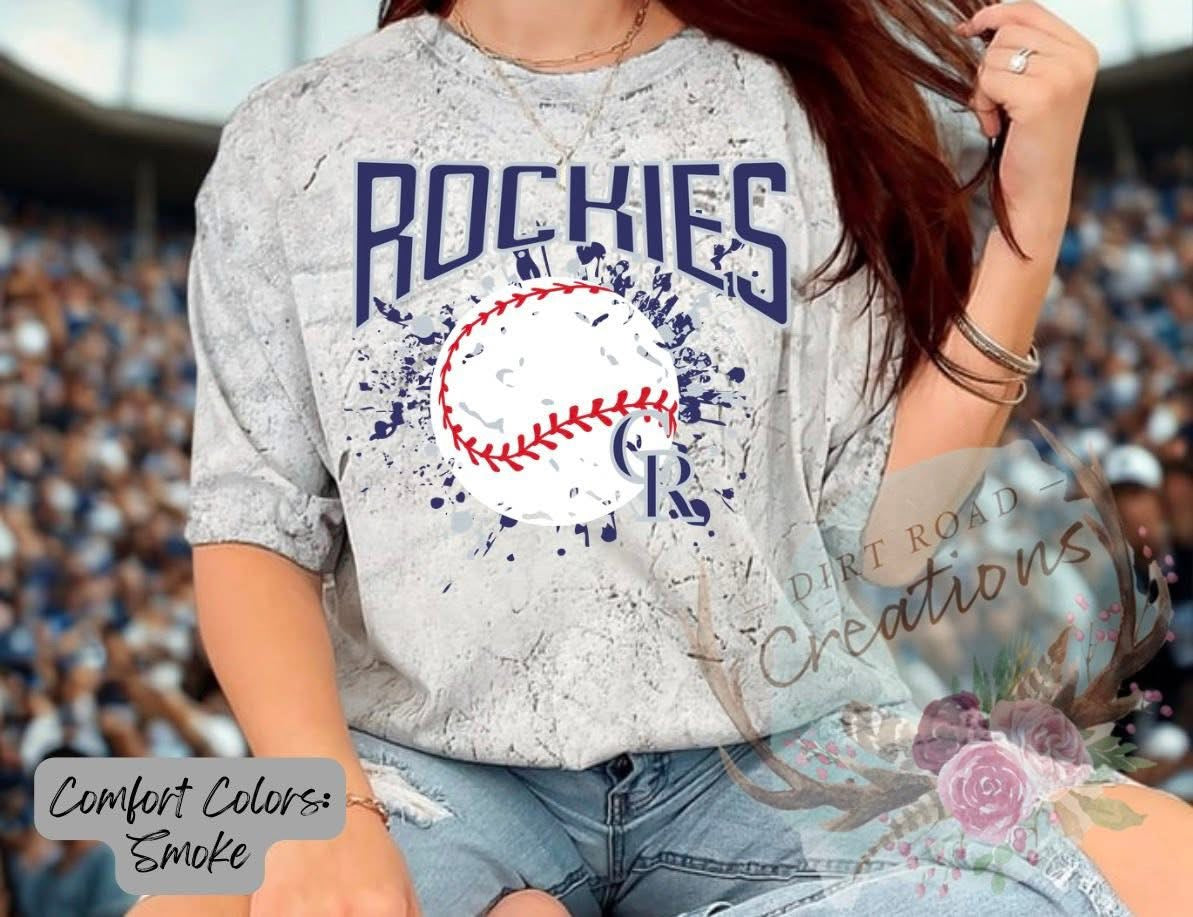 Splatter Rockies graphic tee