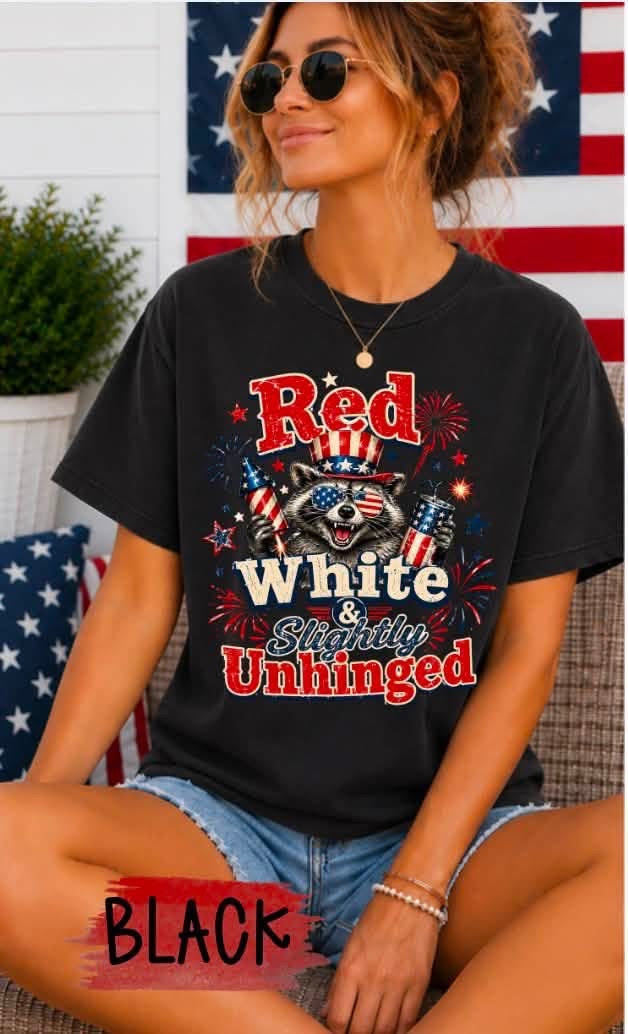 slightly unhinged graphic tee