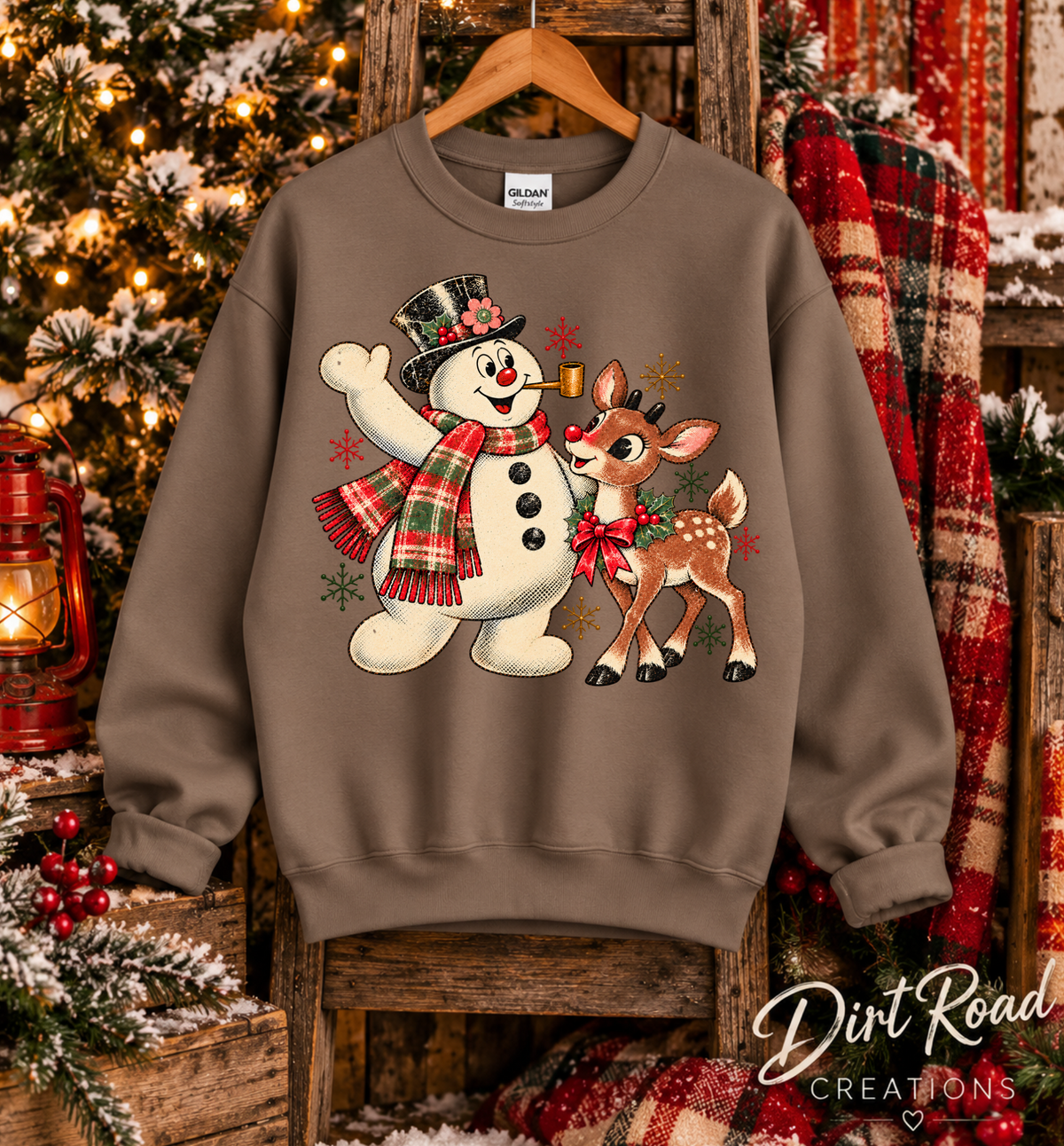 Snowman & Reindeer Sweatshirt