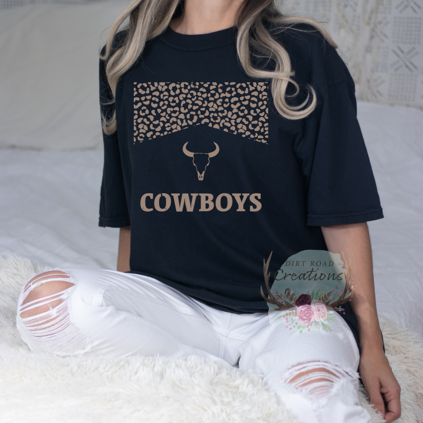 Cowboys Leopard Graphic Tee