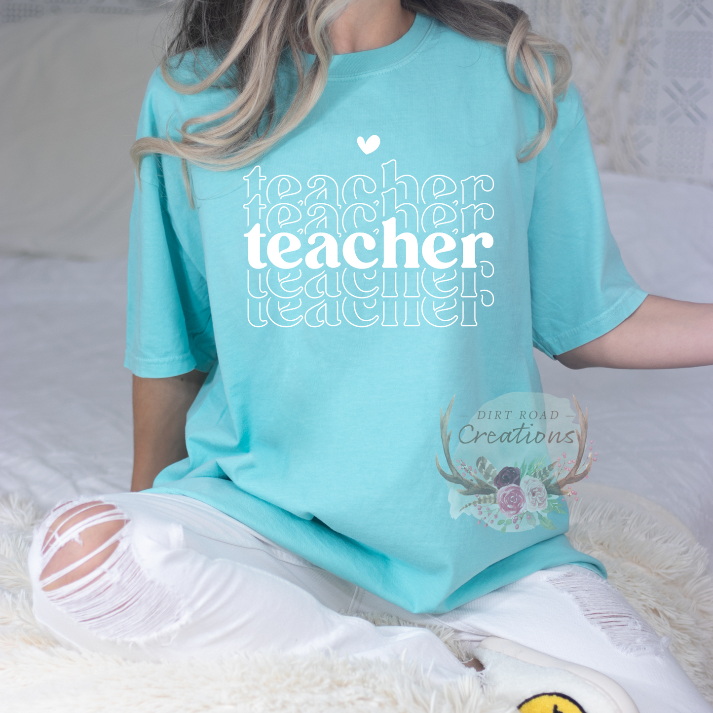 Teacher Stacked Letters Graphic Tee