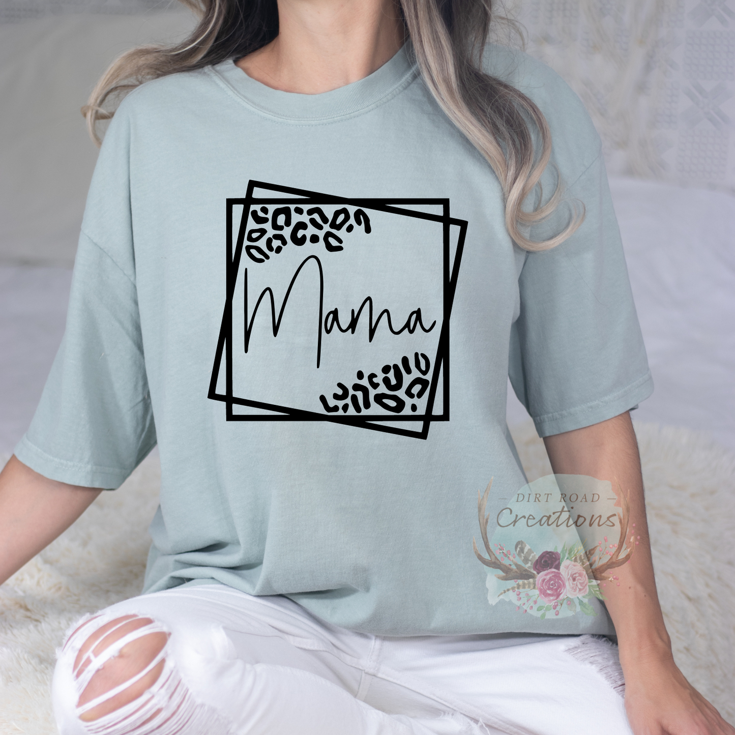 Leopard Mama Square Graphic Tee