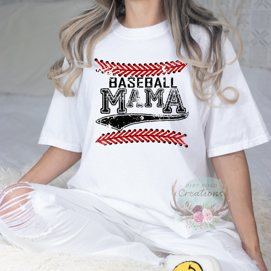 Baseball Mama Threads Graphic Tee