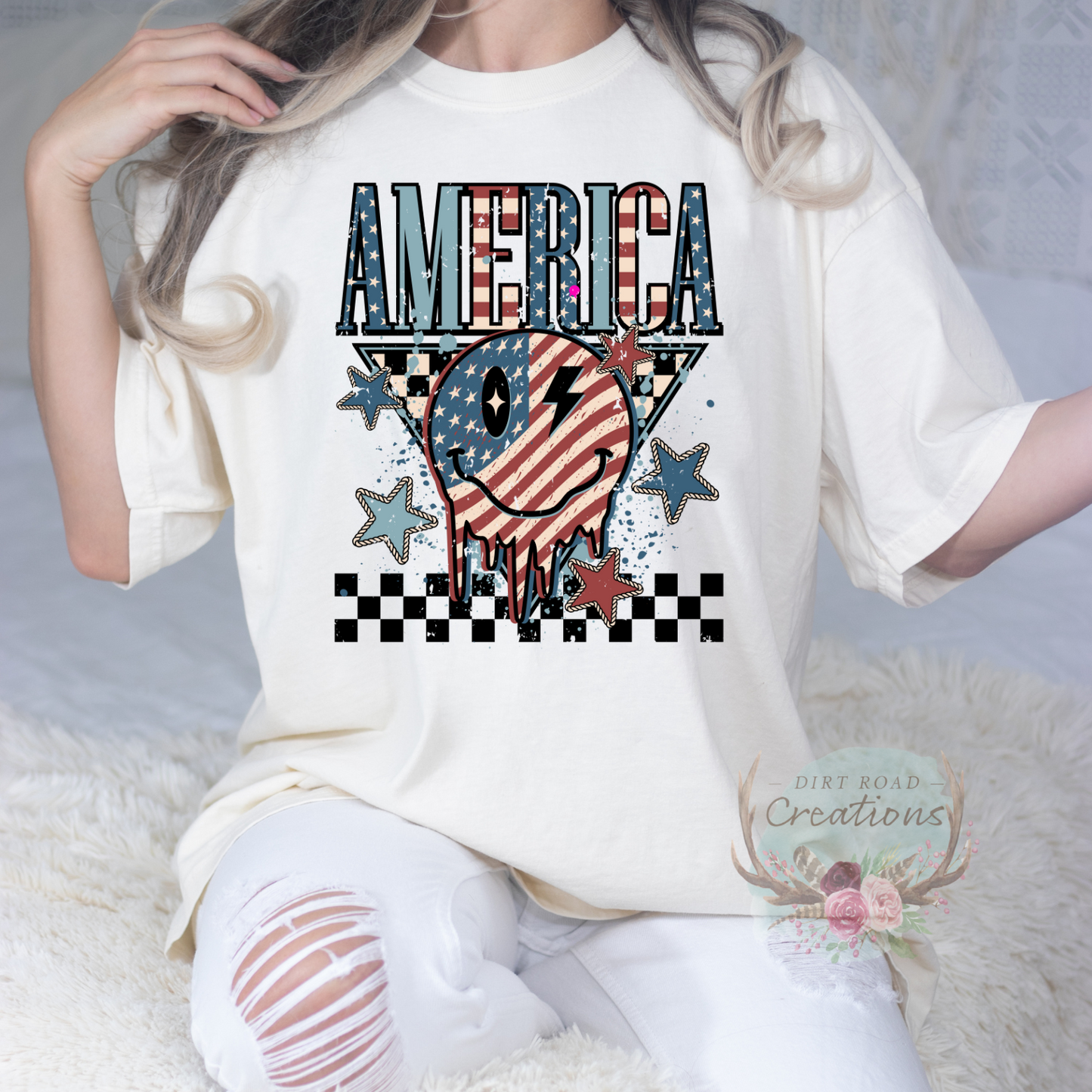 America Drip Graphic Tee