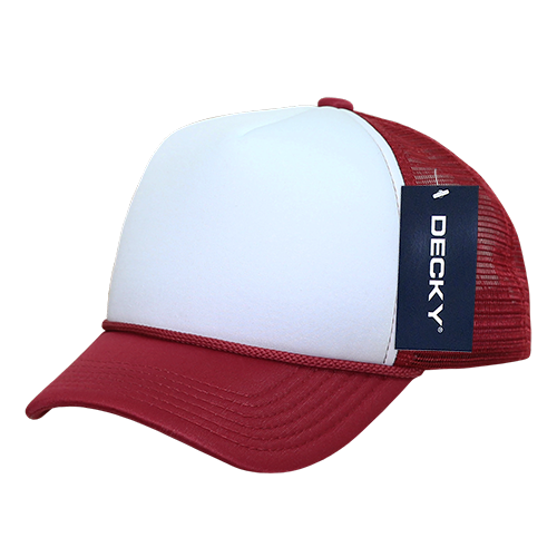 Decky 7010 - Kids, Youth Trucker Foam Hats, Mesh Back - 7010: Navy/White