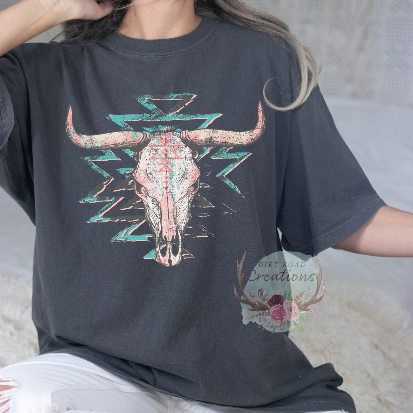 Bull Skull Vintage Graphic Tee