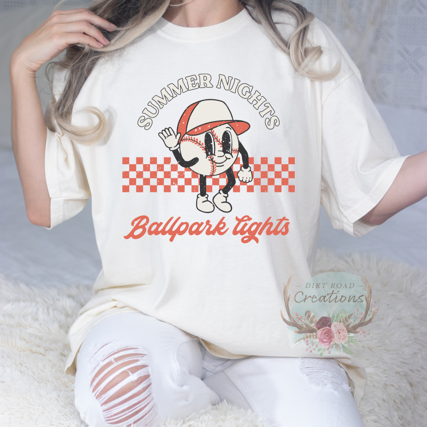 Summer Nights Baseball Graphic Tee